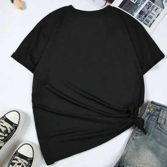 988 ❤️ Plus Size Womens Charming Heart Print T-Shirt Graphic Print Top Shirt - Picture 2 of 7